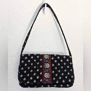 Vera Bradley Small Cloth Black Shoulder Bag